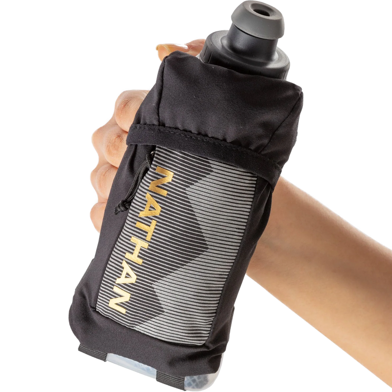 QuickSqueeze Insulated Handheld 12oz, Nathan QuickSqueeze Insulated Handheld 12oz in hand
