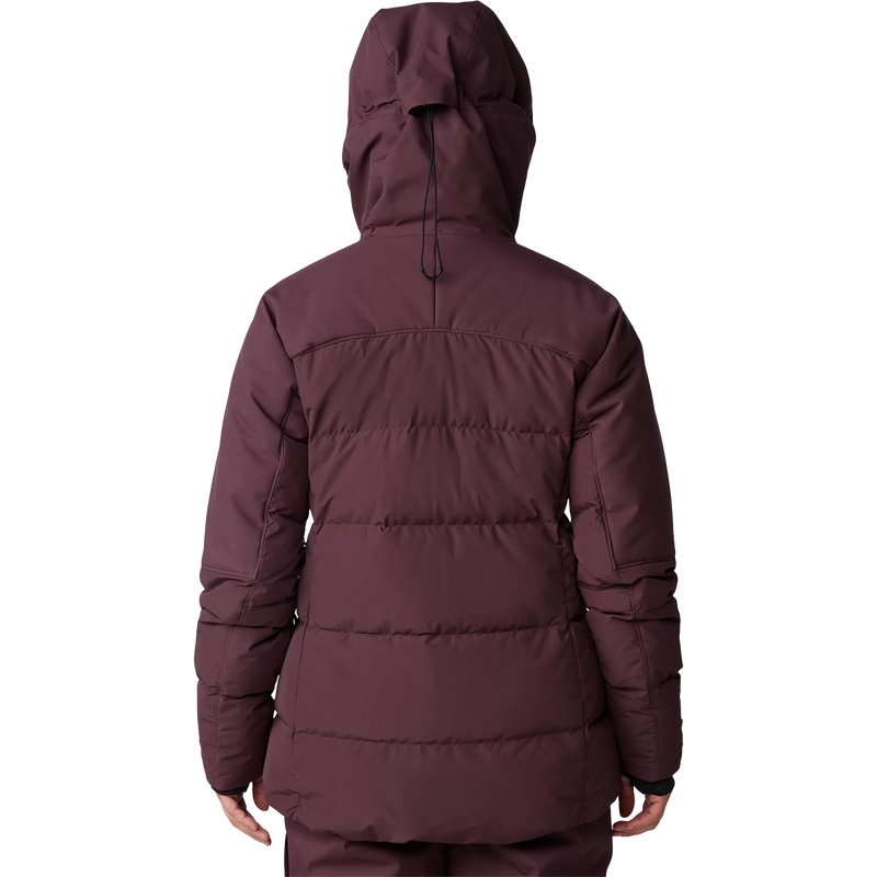Women's Powder Maven Down Jacket, Mountain Hardwear Women's Powder Maven Down Jacket in Blackberry back