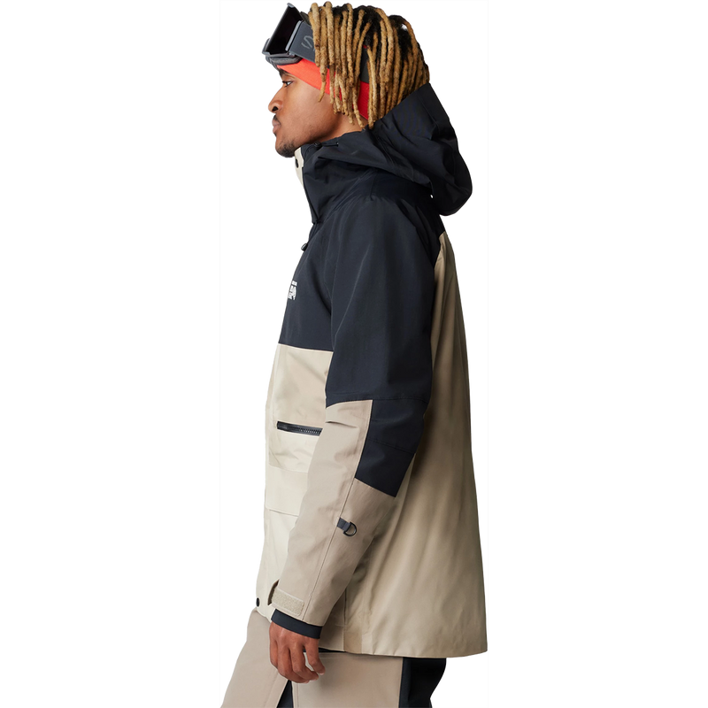 Men's First Tracks Jacket, Mountain Hardwear Men's First Tracks Jacket in Badlands Dunes Black left