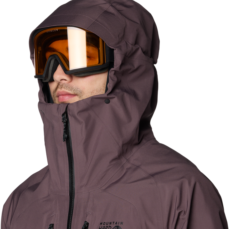 Men's Boundary Ridge Gore Tex Jacket, Mountain Hardwear Men's Boundary Ridge Gore Tex Jacket 3/4 Front Hood