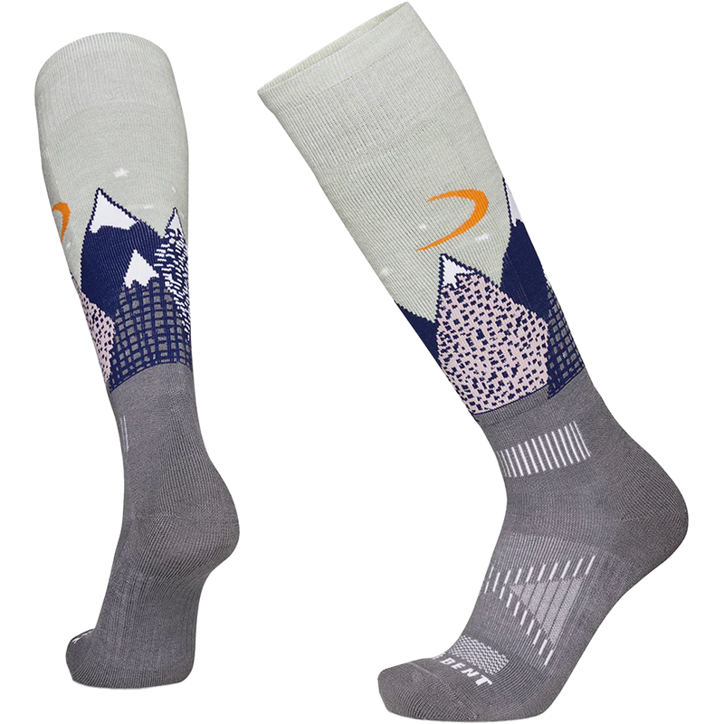 Youth Snowy Mountains Light Cushion Snow Sock, Featured Image