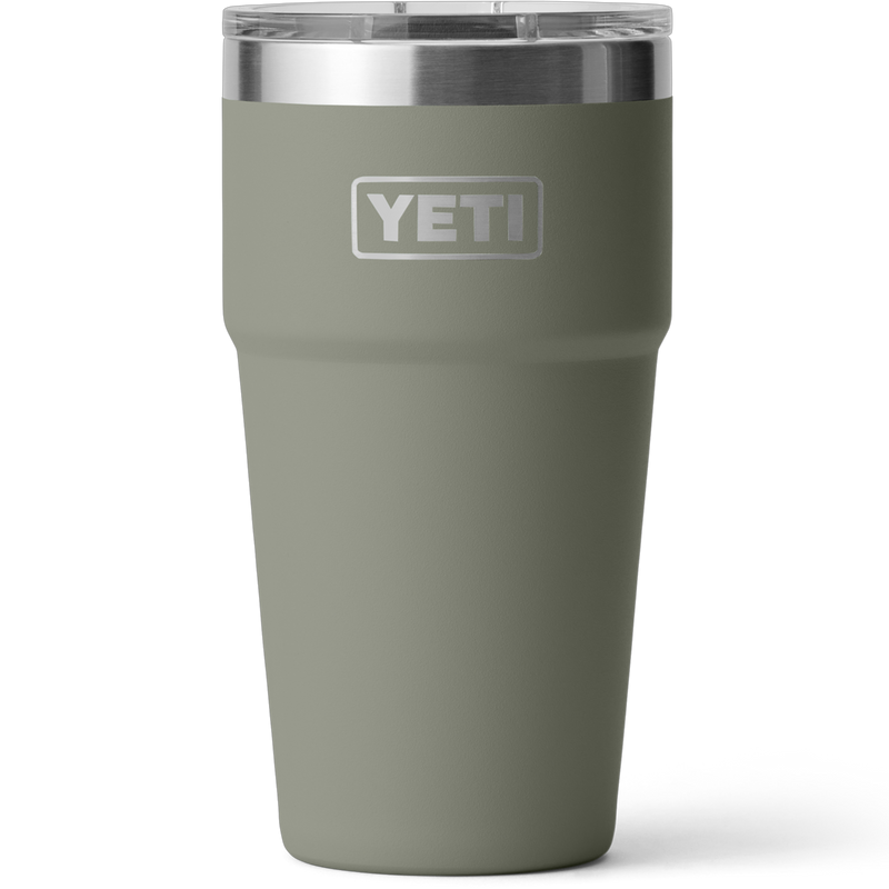 Yeti Rambler 20 oz Stackable with Magslider Lid in Pampa Green