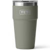 Yeti Rambler 20 oz Stackable with Magslider Lid in Pampa Green