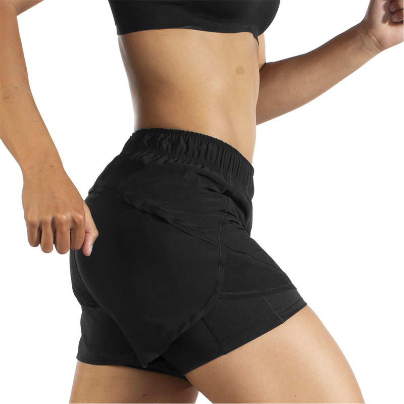 Women's Chaser 5" 2-in-1 Short, Brooks Women's Chaser 5" 2-in-1 Short in Black right