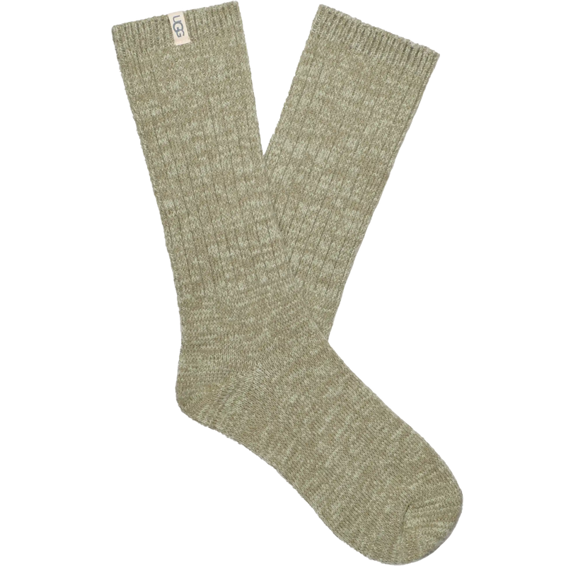 Women's Rib Knit Slouchy Crew Sock, Featured Image