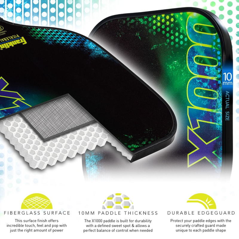 X-1000 Series Fiberglass Pickleball Paddle, Franklin Sports X-1000 Series Fiberglass Pickleball Paddle Internal