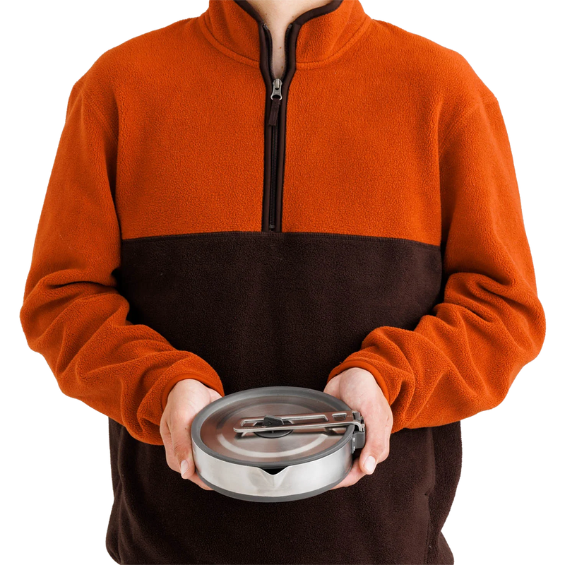 Detour Stainless Collapsible Pot 1.8 L, Sea to Summit Detour Stainless Collapsible Pot 1.8 L in Beluga Black with model