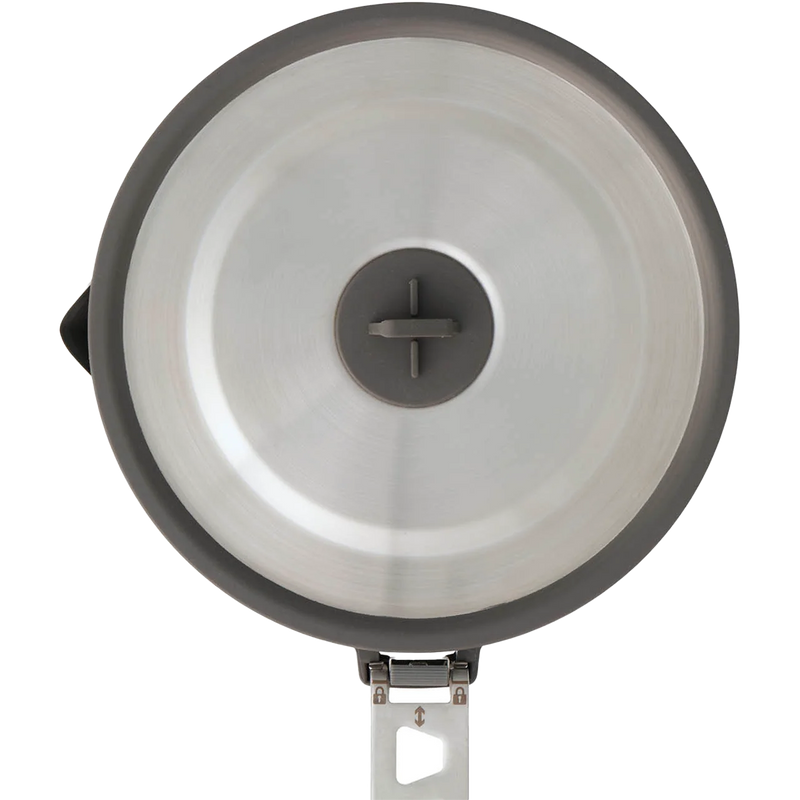 Detour Stainless Collapsible Pot 1.8 L, Sea to Summit Detour Stainless Collapsible Pot 1.8 L in Beluga Black top