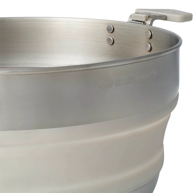 Detour Stainless Collapsible Pot 5 L, Sea to Summit Detour Stainless Collapsible Pot 5 L in Moonstruck Grey logo