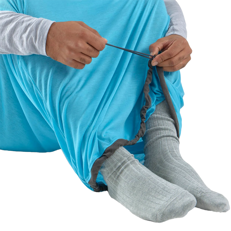 Breeze Liner Mummy Standard, Sea to Summit Breeze Liner Mummy Standard in Atoll Blue foot drawstring