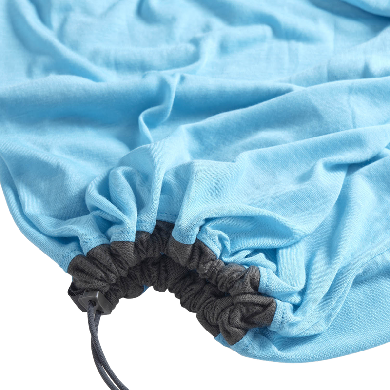 Breeze Liner Mummy Standard, Sea to Summit Breeze Liner Mummy Standard in Atoll Blue bottom drawstring