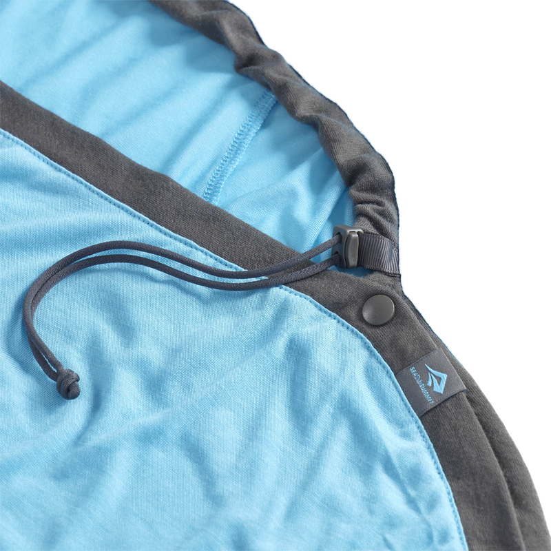 Breeze Liner Rectangular, Sea to Summit Breeze Liner Rectangular in Atoll Blue top drawcord