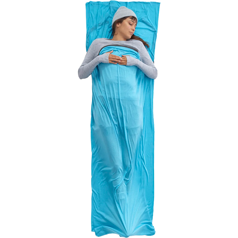 Breeze Liner Rectangular, Sea to Summit Breeze Liner Rectangular in Atoll Blue with model