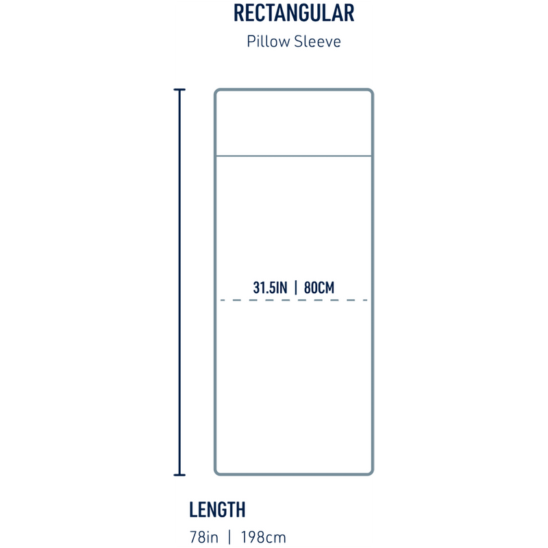 Breeze Liner Rectangular, Sea to Summit Breeze Liner Rectangular in Atoll Blue dimensions