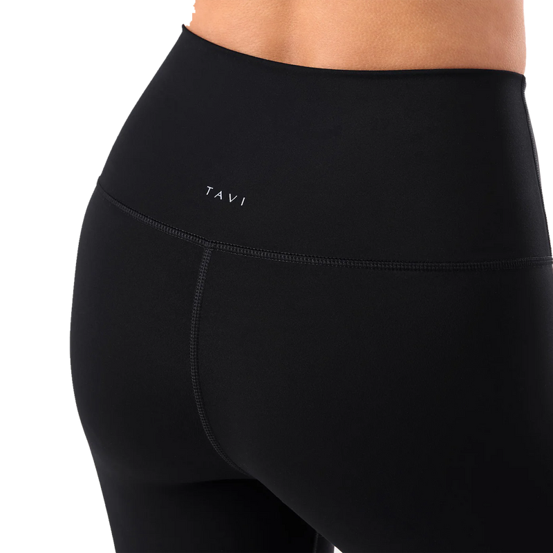 Women's High Waisted 7/8 Leggings, Tavi Women's High Waisted 7/8 Leggings Back Logo