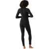 Smartwool Women's Classic Thermal Merino Base Layer 1/4 Zip in Black back