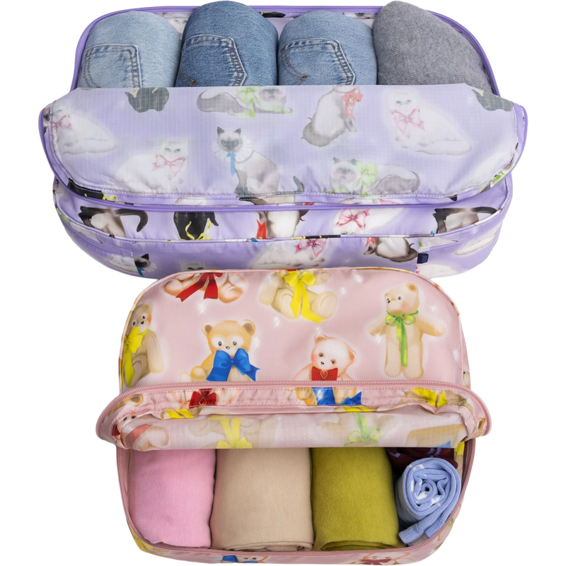 Large Packing Cube Set, BAGGU Large Packing Cube Set with clothes