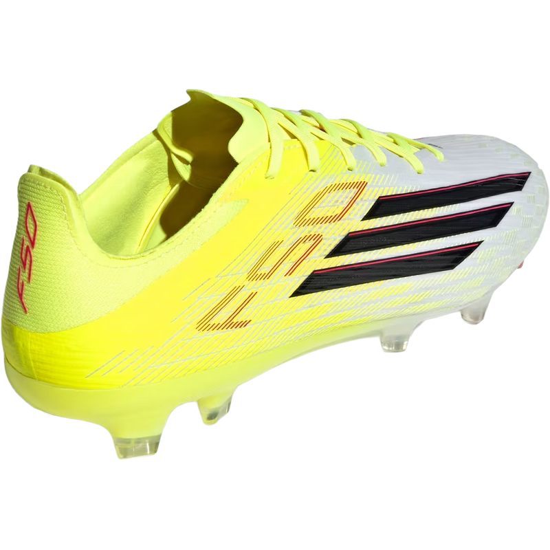 F50 Pro FG, Adidas F50 Pro FG in Solar Yellow2/Core Black/Lucid Red right rear