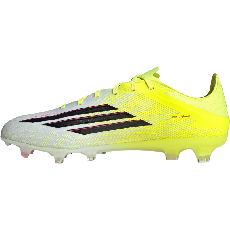 F50 Pro FG, Adidas F50 Pro FG in Solar Yellow2/Core Black/Lucid Red right inside profile