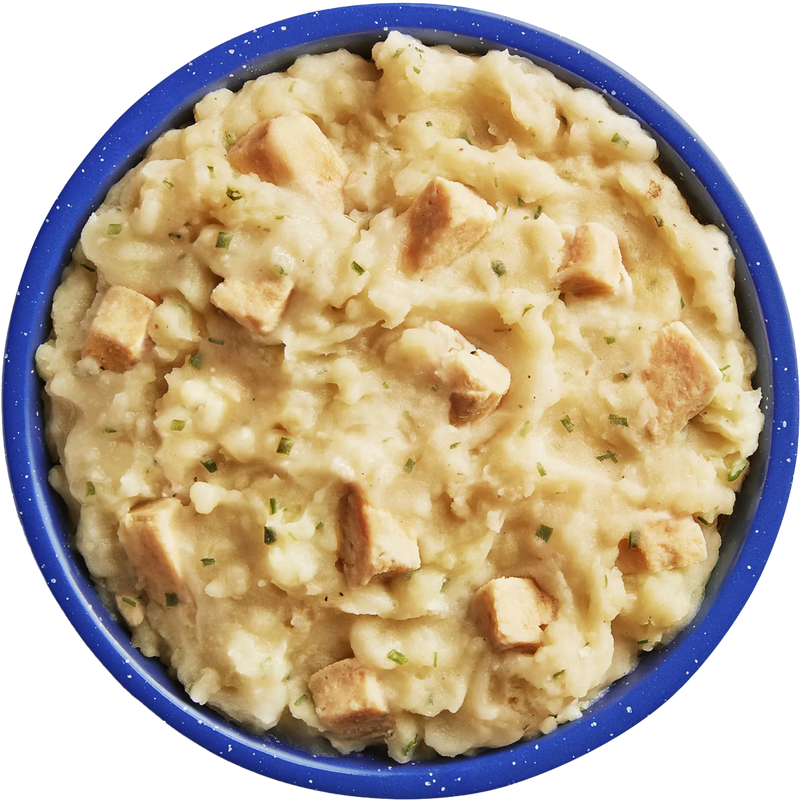 Chicken & Mashed Potatoes GF, Mountain House Chicken and Mashed Potatoes in bowl
