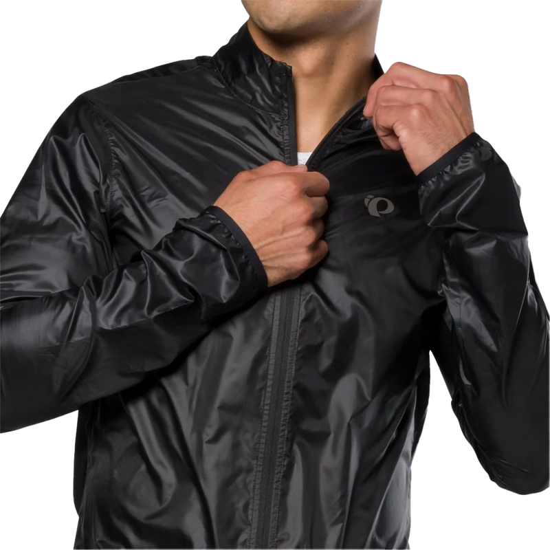 Men's Attack Barrier Jacket, Pear Izumi Men's Attack Barrier Jacket in Black front zipper