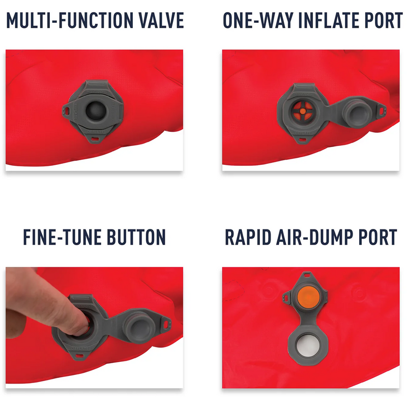 Comfort Plus Insulated Regular, Sea to Summit Comfort Plus Insulated - Regular in Red valves