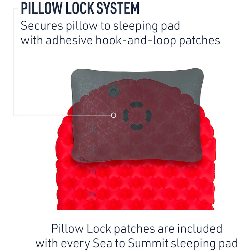 Comfort Plus Insulated Regular, Sea to Summit Comfort Plus Insulated - Regular in Red pillow lock system