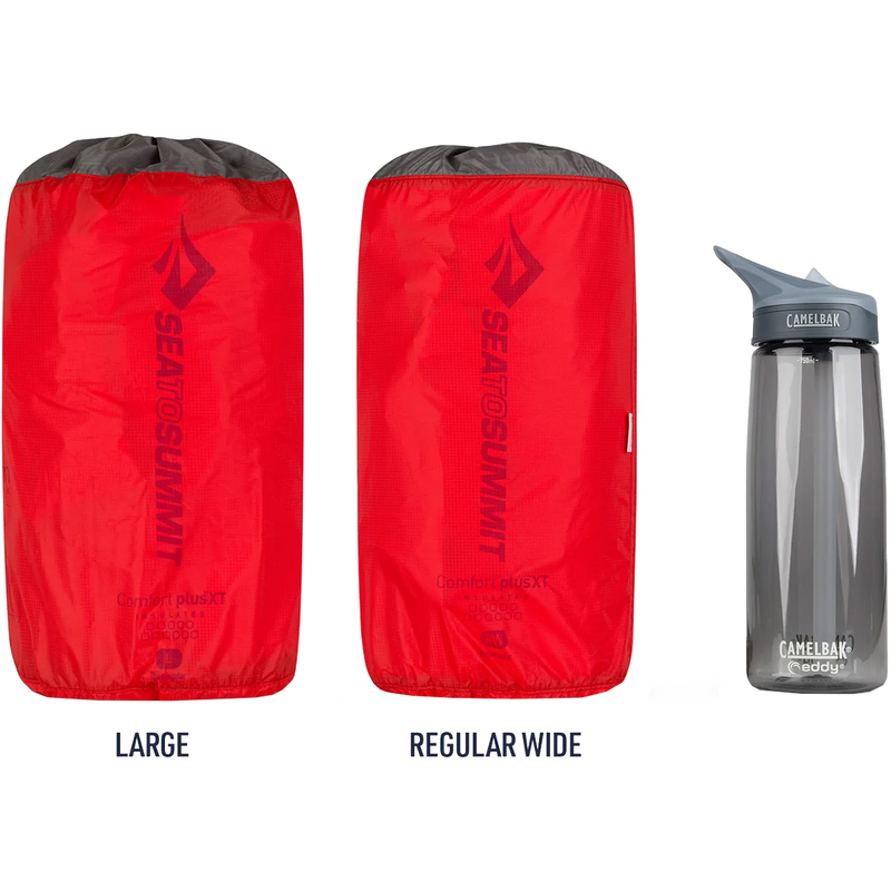 Comfort Plus XT Insulated Large, Sea to Summit Comfort Plus XT Insulated - Regular Wide Red in stuff sack