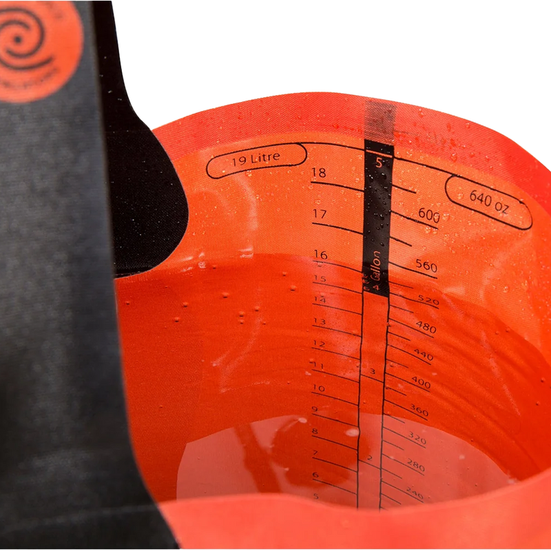 Folding Bucket 20L - Orange, Sea to Summit Folding Bucket 20L - Orange measurement