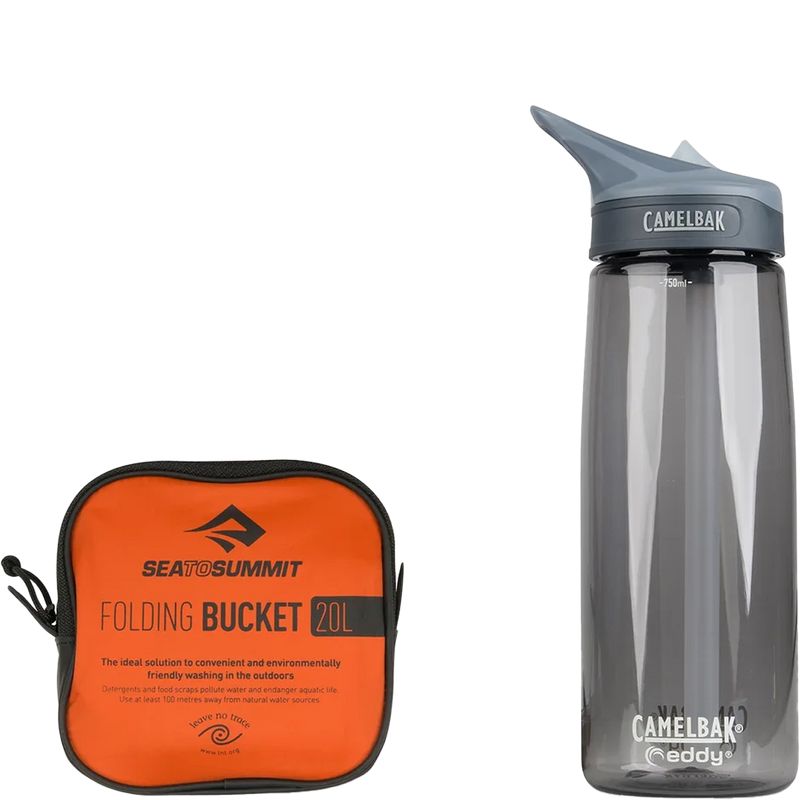 Folding Bucket 20L - Orange, Sea to Summit Folding Bucket 20L - Orange packed