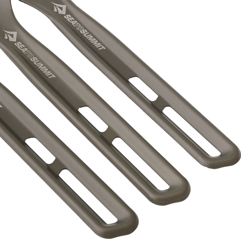 Frontier Ultralight Fork, Spoon & Knife Cutlery Set, Sea to Summit Frontier Ultralight Fork, Spoon & Knife Cutlery Set handles