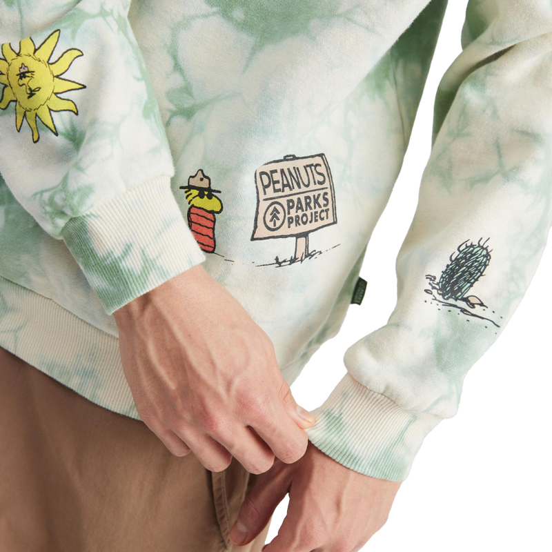 Peanuts X Parks Project Tie Dye Crew, Peanuts X Parks Project Tie Dye CrewSleeve