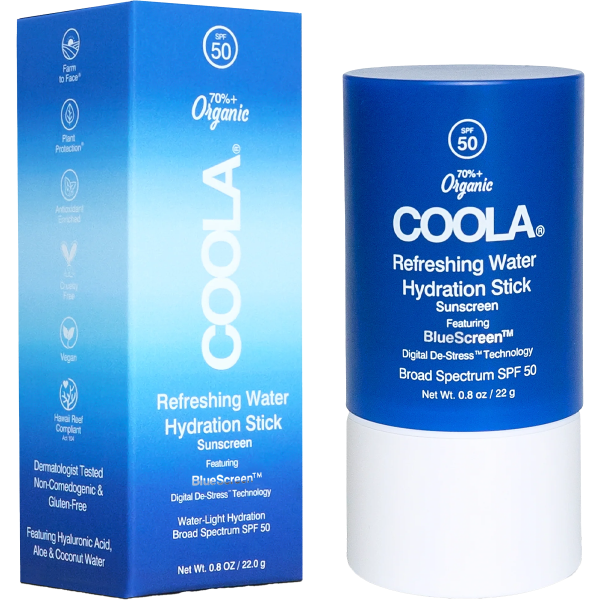 Refreshing Water Hydration Stick Organic Face Sunscreen SPF 50 alternate view