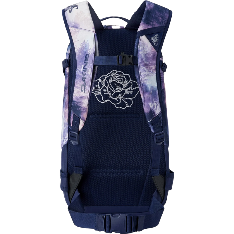 Women's Team Heli Pro 20L Jamie Anderson, Dakine Women's Team Heli Pro 20L Jamie Anderson Waterfall back