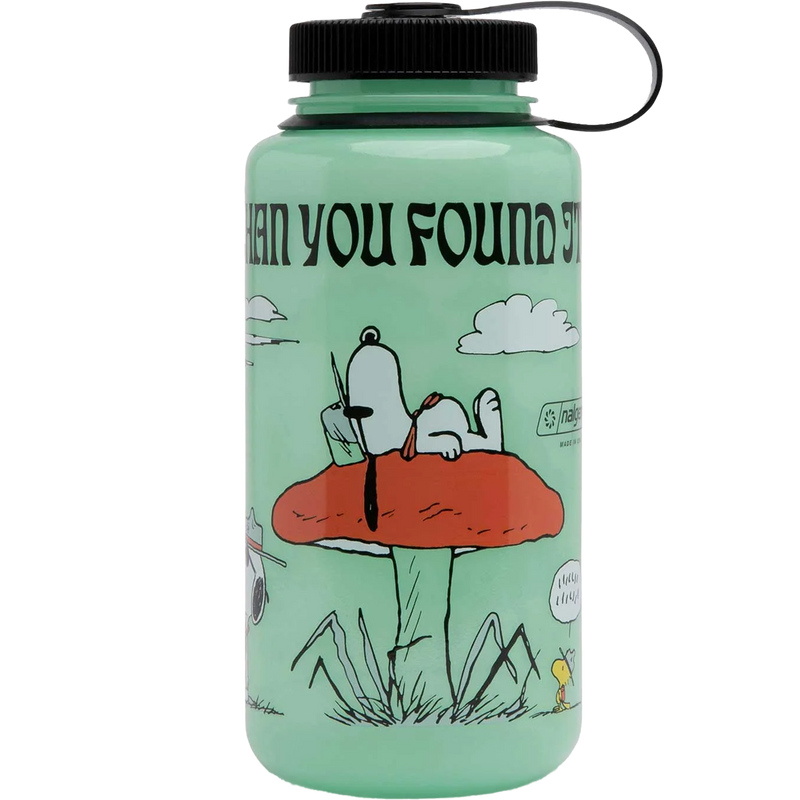 Peanuts x Parks Project Recycled Water Bottle and Sticker Pack, Parks Project Peanuts x Parks Project Recycled Water Bottle and Sticker Pack back