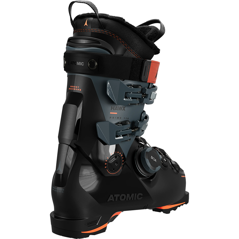 Hawx Prime 110 BOA GW, Atomic Hawx Prime 110 BOA GW in Black Storm Orange 2025 back right