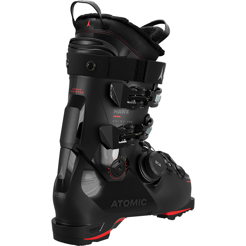 Hawx Prime 100 BOA GW, Atomic Hawx Prime 100 BOA GW in Black/Red 2025 left rear
