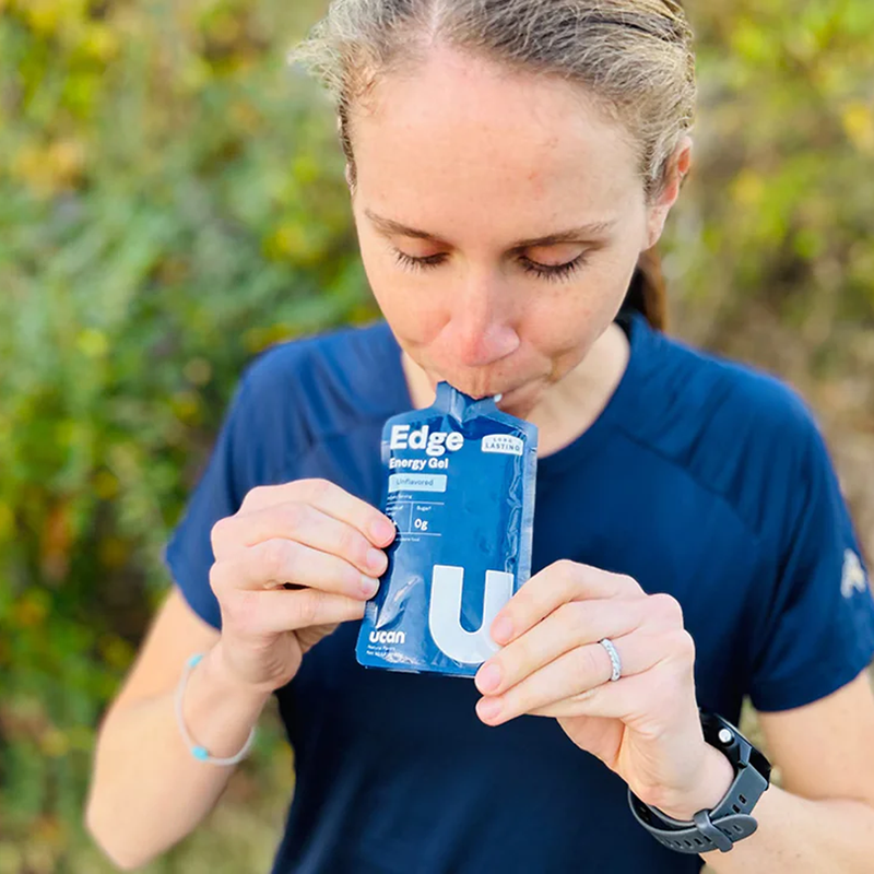 Edge Energy Gel, UCAN Edge Energy Gels with runner