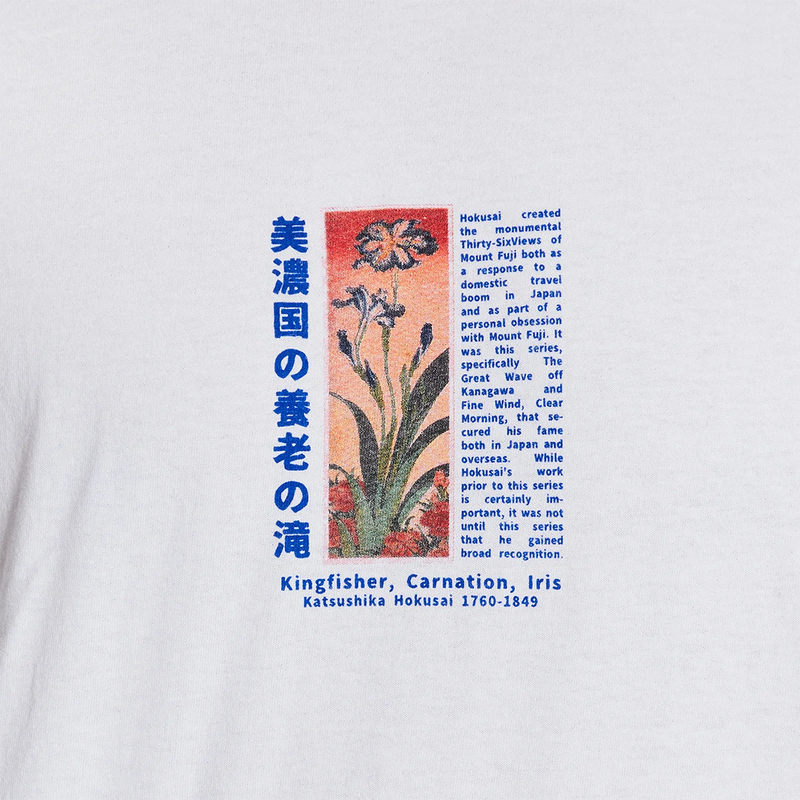 Men's BDG Hokusai Palm Tee, Men's BDG Hokusai Palm Tee in White front graphic