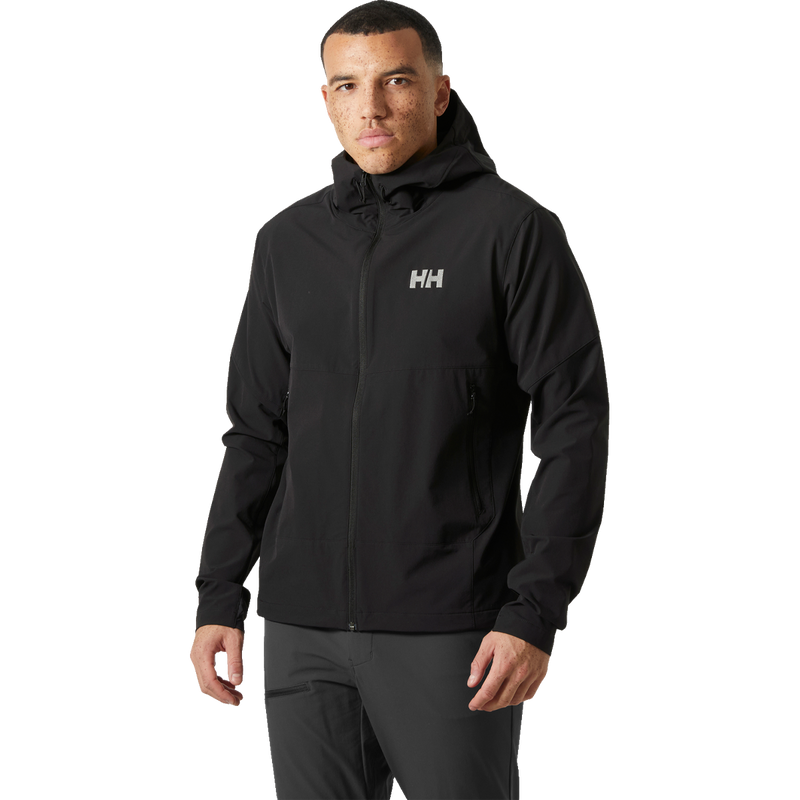 Men's Blaze Softshell Hood, Helly Hansen Men's Blaze Hooded Softshell Jacket front on model