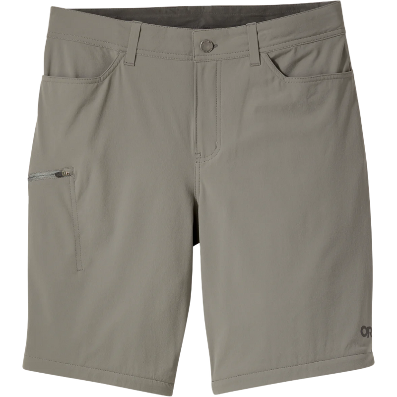 Men's Ferrosi Convertible Pants, Outdoor Research Men's Ferrosi Convertible Pants in Pewter in shorts mode
