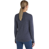 Icebreaker Women's Merino 125 Cool-Lite Sphere III Long Sleeve Tee in Midnight Navy Heather back