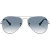 Ray Ban Aviator M in Silver/Clear Gradient Blue