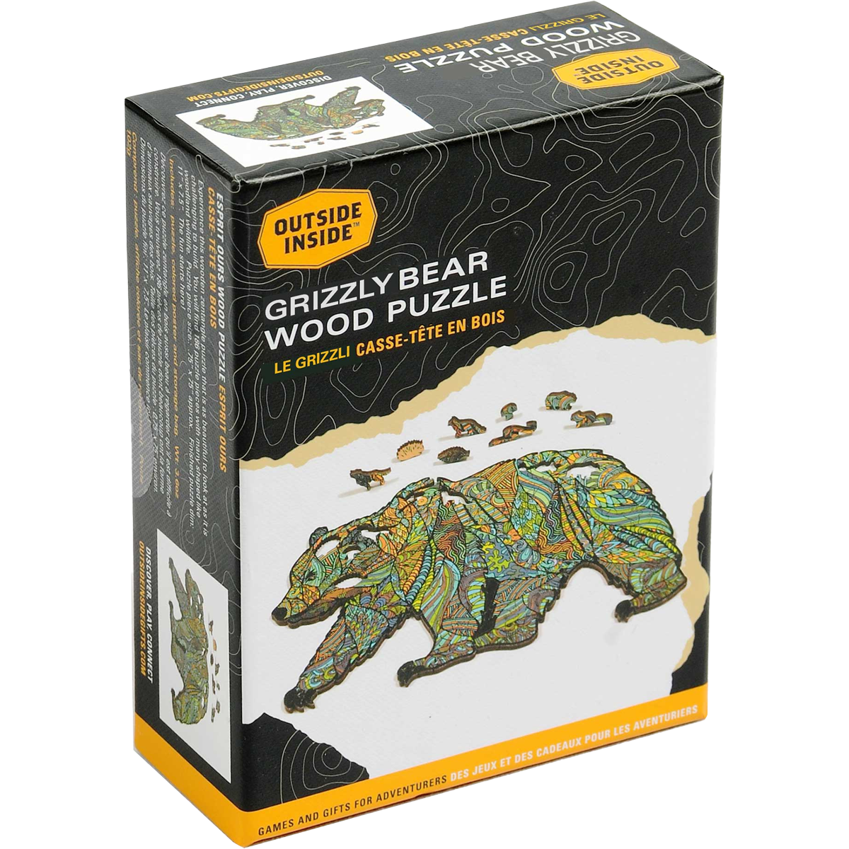 Grizzly Bear Wood Puzzle alternate view