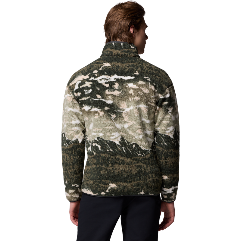 Men's Helvetia II Printed 1/2 Snap Pullover, Columbia Men's Helvetia™ II Printed Half Snap Printed Fleece Pullover back