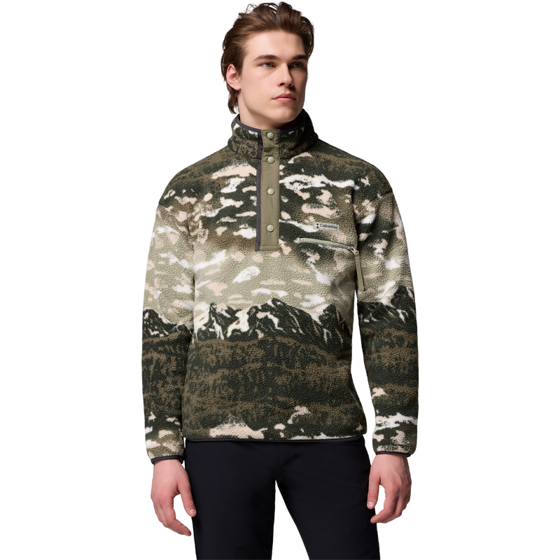 Men's Helvetia II Printed 1/2 Snap Pullover, Featured Image