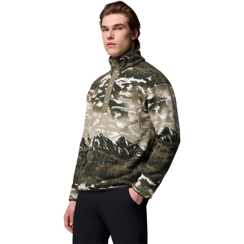 Men's Helvetia II Printed 1/2 Snap Pullover, Columbia Men's Helvetia™ II Printed Half Snap Printed Fleece Pullover side