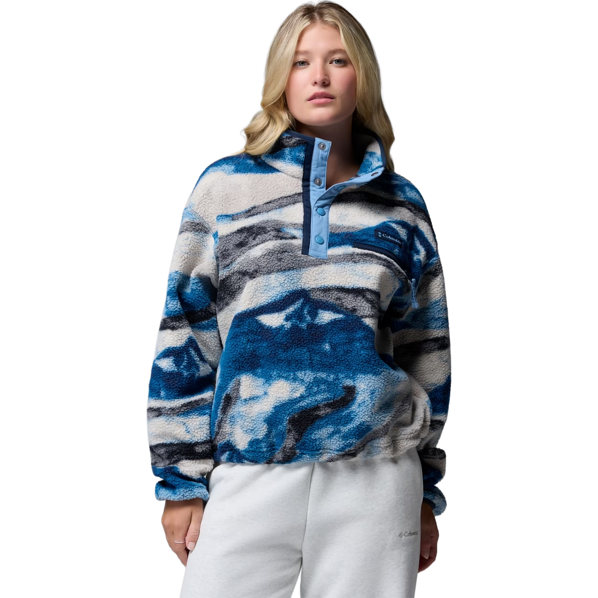 Women's Helvetia II Printed Crop 1/2 Snap Pullover alternate view
