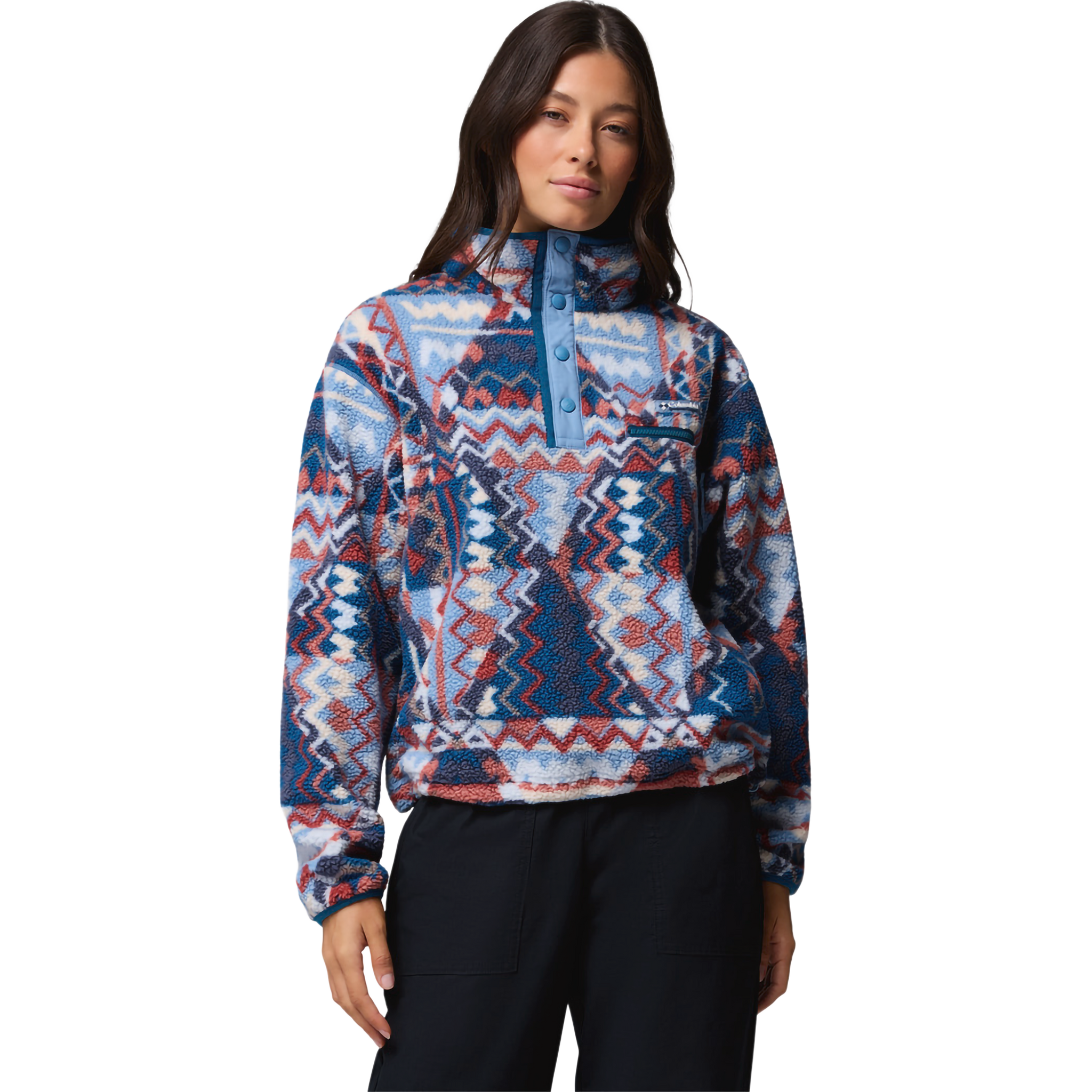 Women's Helvetia II Printed Crop 1/2 Snap Pullover alternate view