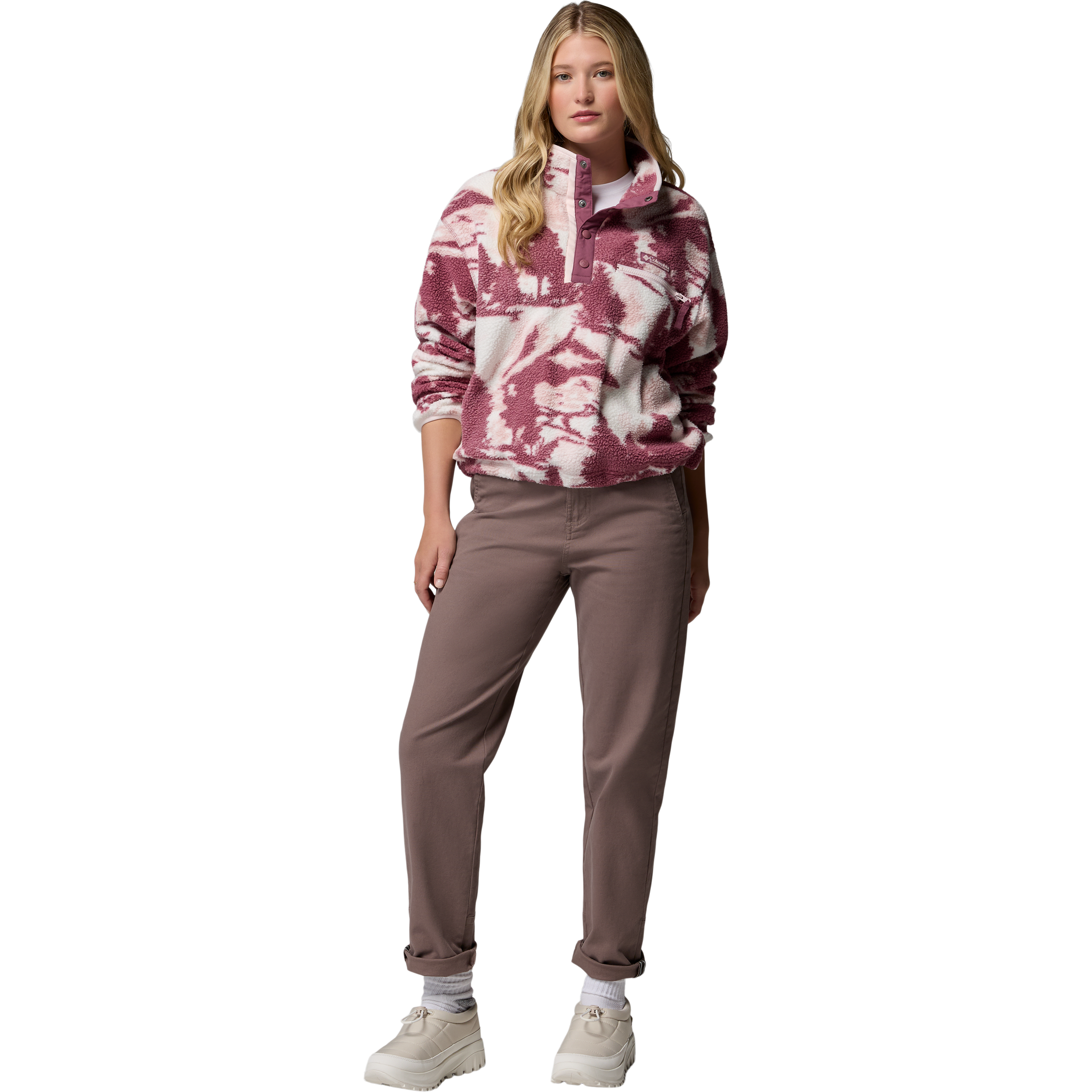 Women's Helvetia II Printed Crop 1/2 Snap Pullover alternate view